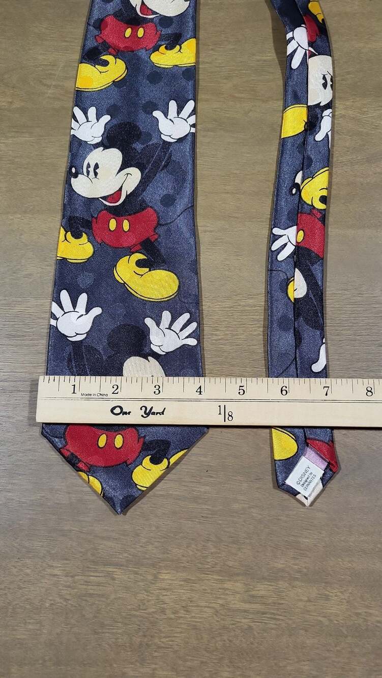 Disney Mickey Mouse All Over Print Vintage Necktie by Cervantes - Picture 4 of 4